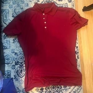 Red lightweight collar shirt